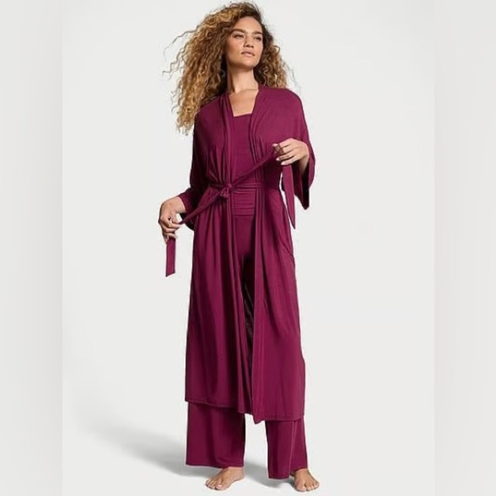 Victoria's Secret Rich Burgundy Robe Set